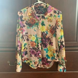 Floral Button Up